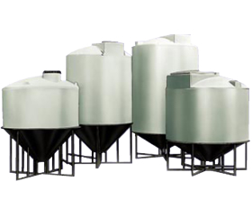 Conical Bottom Storage Tanks, ACO, Container, Systems