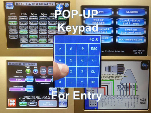 NexSys Touchscreen interface