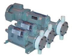 V-10-H,56C Frame Flange Drive,Series,Hydraulic,Diaphragm,Metering,Pump,Triplex,Pump,Head,A&amp;F Machine,Helwig,Pumps
