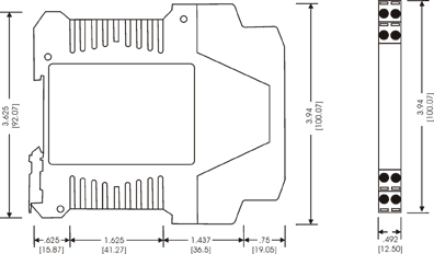 DC,Input,Field,Rangeable,Isolated,Signal,Conditioner,Model DR4380A,Wilkerson Instrument