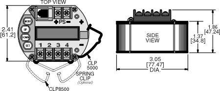 Thermocouple,RTD,Input,Two Wire Transmitter,4.5 Digit,Display,Model SC5010,Wilkerson Instrument